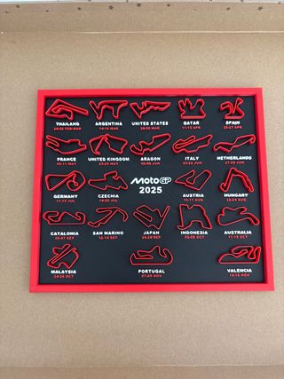 Cuadro Decorativo MotoGP 2025 Circuitos