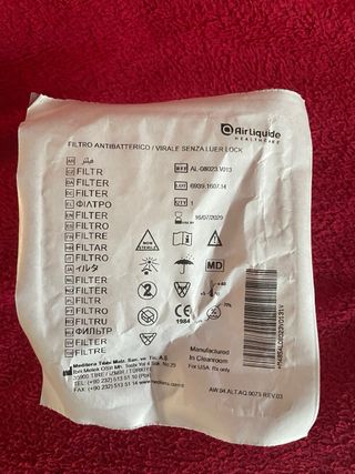 20 Filtri Antibatterici/Virali Senza Luer Lock