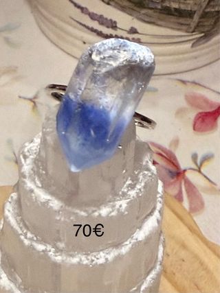 Anillos Plata 925 Minerales bruto Ajustables