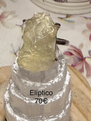 Anillos Plata 925 Minerales bruto Ajustables