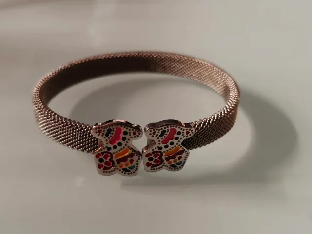 Pulsera Ositos Multicolor y Plata