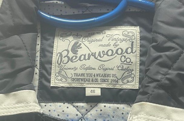 Chaqueta Bearwood rombos gris/negra mujer