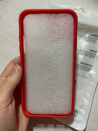 Funda iPhone 11 Roja con tapa