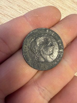 Monedas antiguas españolas 1829 y 1867