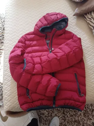 Piumino invernale uomo rosso