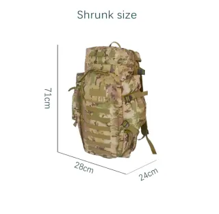 Mochila de caza 70L verde militar