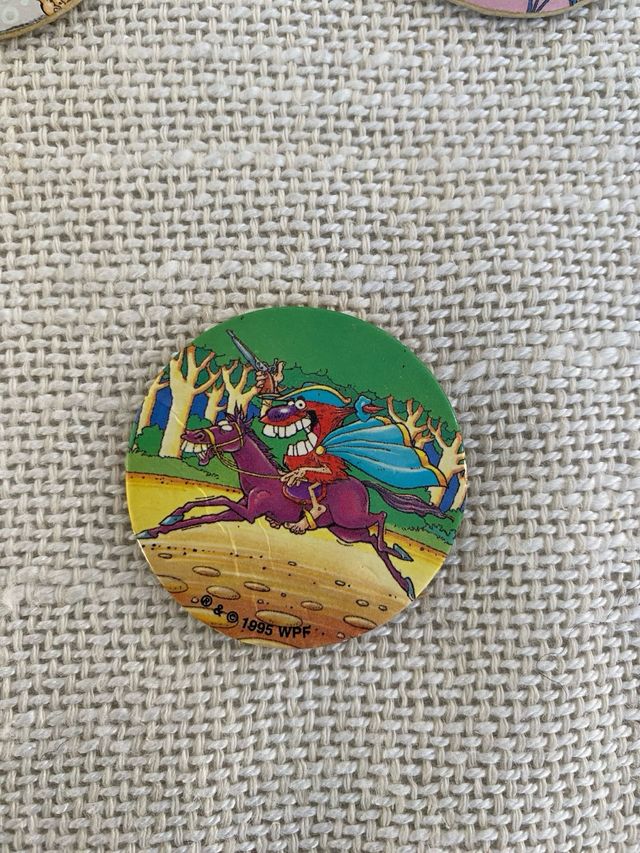 Set 3 Pogs Caps Cartoon 1995 1996