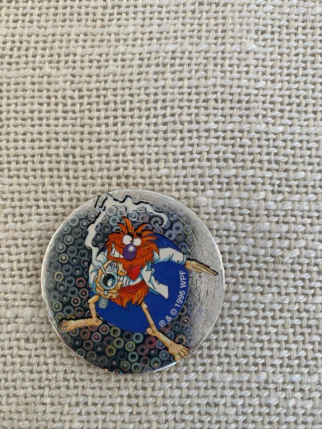 Set 3 Pogs Caps Cartoon 1995 1996