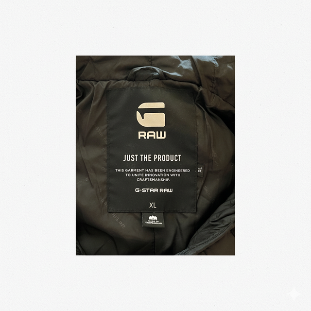 Chaqueta G-Star RAW acolchada negra