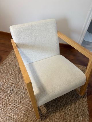 Sillón Mecedora Alejandro Blanco/Marrón