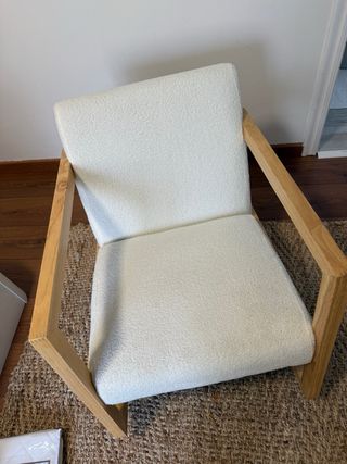 Sillón Mecedora Alejandro Blanco/Marrón