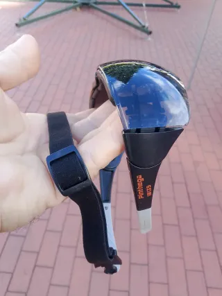 Gafas de ciclismo oscuras con correa