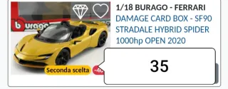 Prezzo per un solo modello  Modellini Auto 1:18