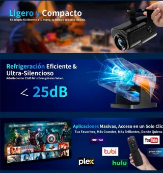 NUEVO Proyector con Android negro