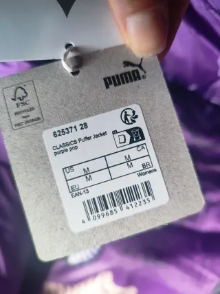 Cazadora Puffer Morada Puma