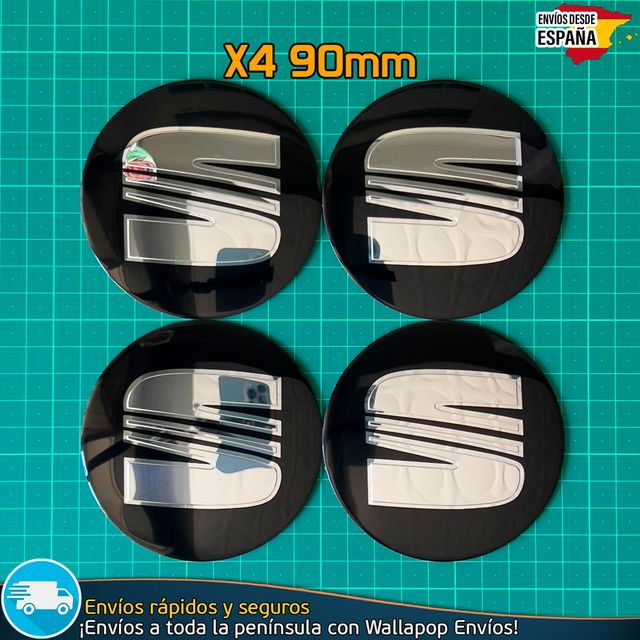 X4 Emblemas Sea 90mm Tapacubos Pegatinas Llantas
