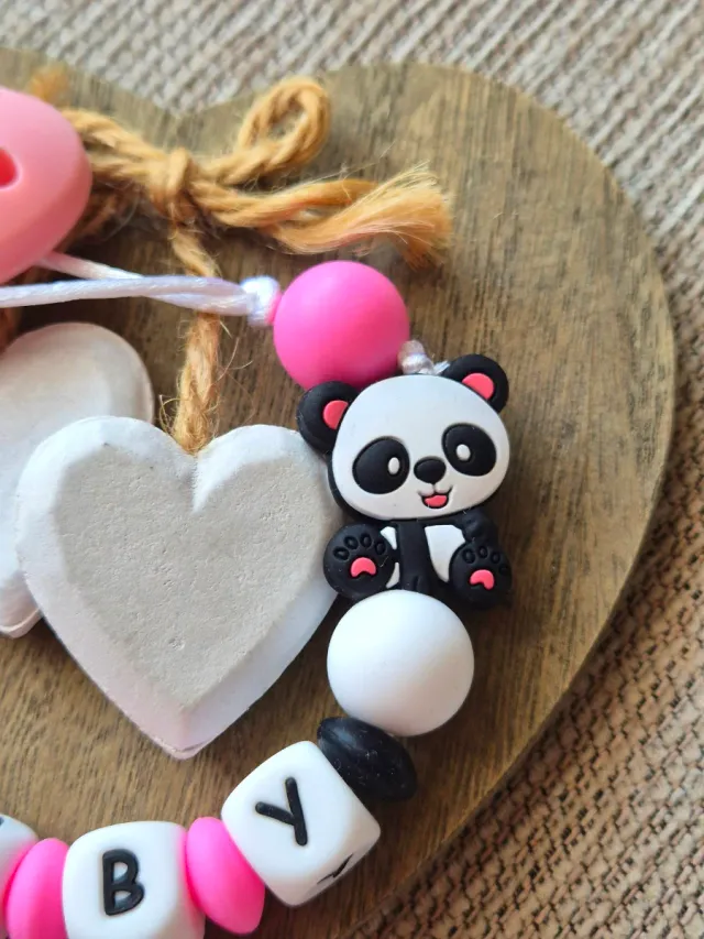 Chupetero personalizado panda