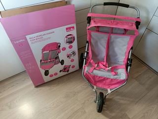 Cochecito doble de juguete plegable