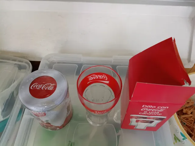 Coca-Cola Set Bicchiere e Lattina Natale