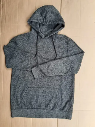 Felpa con cappuccio Bershka grigia uomo