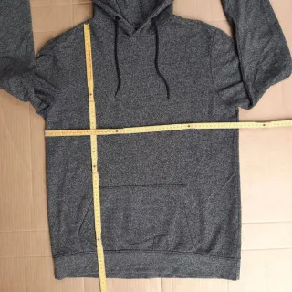 Felpa con cappuccio Bershka grigia uomo