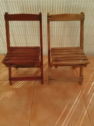 Sillas de madera plegables (2 unidades)