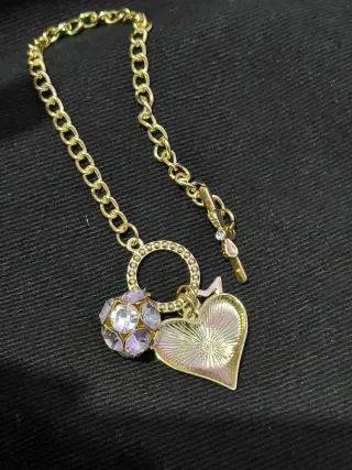 Bracciale Guess cuore e stella oro misura 18 cm