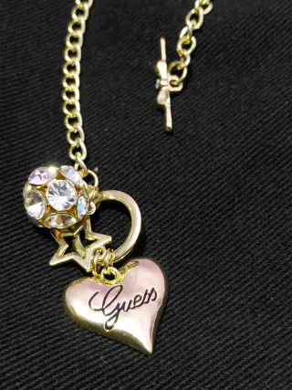 Bracciale Guess cuore e stella oro misura 18 cm