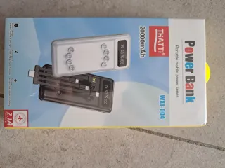 Powerbank 20000mAh con cavi integrati