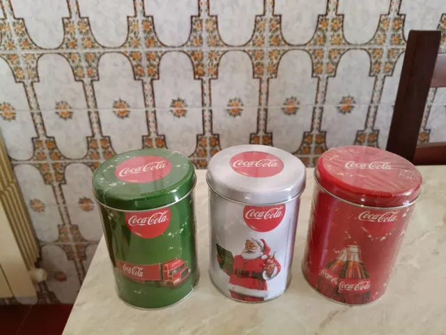 Set 3 Lattine Coca-Cola Natale