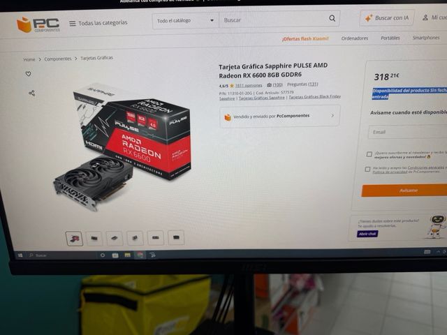Sapphire RX 6600 Tarjeta Gráfica 8Gb Ddr6