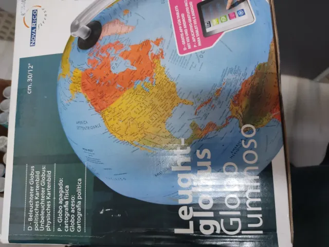 Globo terráqueo luminoso Nova Rico 30/12