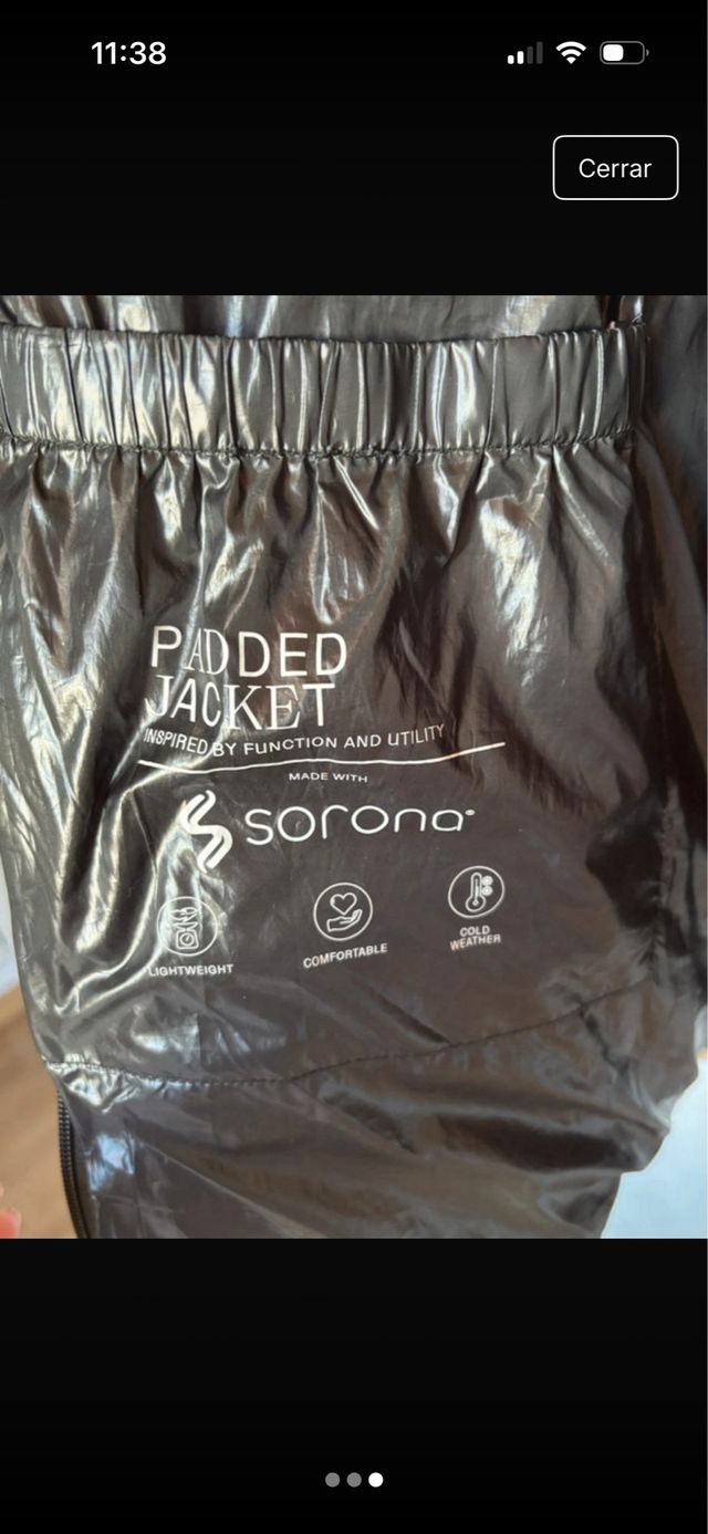 Abrigo acolchado blanco Stradivarius