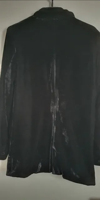 Americana terciopelo negra nueva