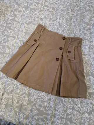 Gonna a campanna beige/marrone tg 44 italiana