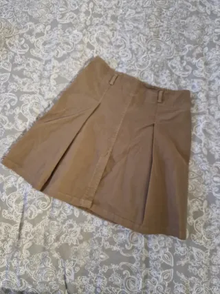 Gonna a campanna beige/marrone tg 44 italiana