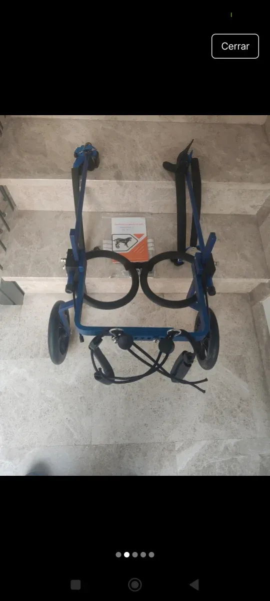 Carrello con ruote per cani di grossa taglia