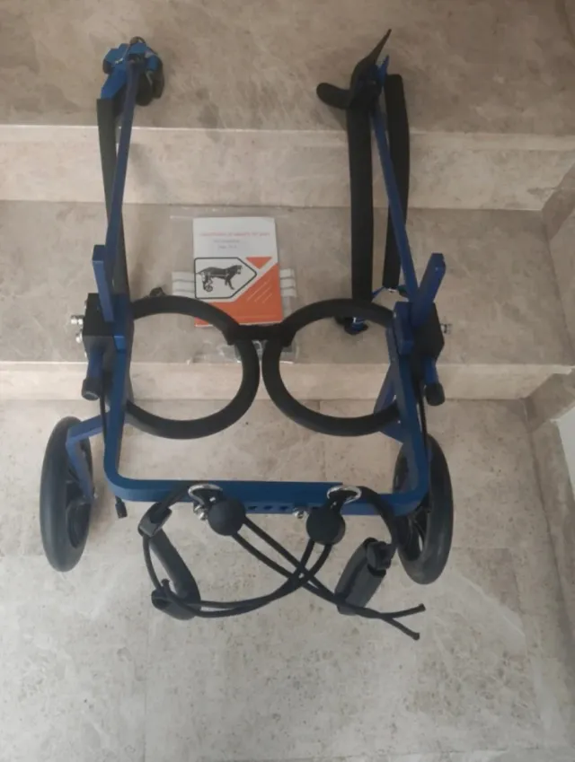 Carrello con ruote per cani di grossa taglia