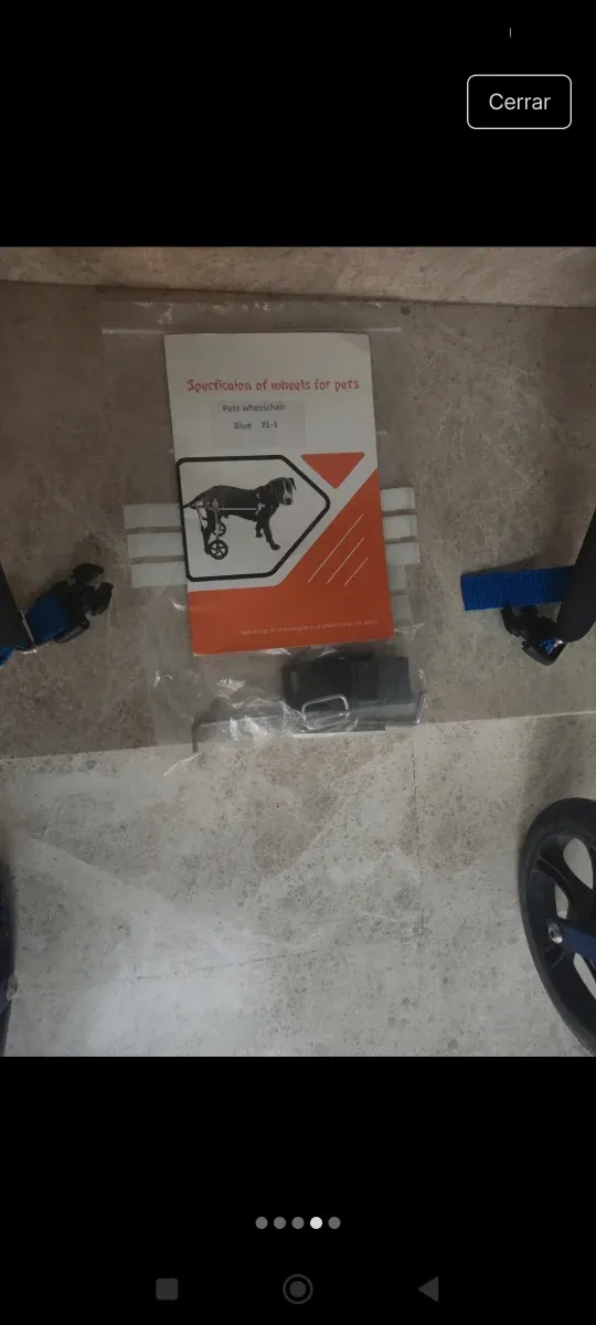 Carrello con ruote per cani di grossa taglia