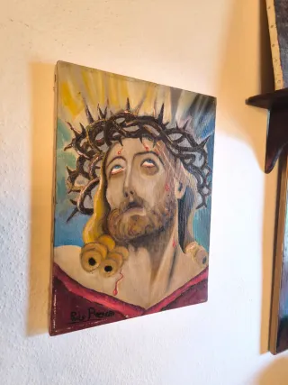 Cuadro Lienzo pintura Jesucristo Coronación Espina