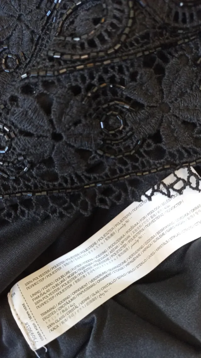 Top croquet de cristales Mango