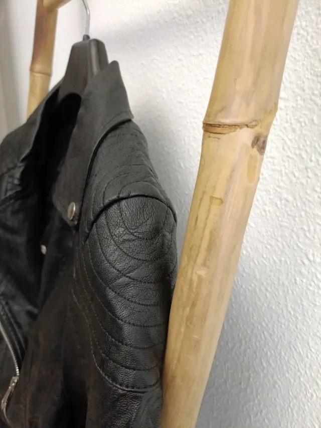 Chaqueta Ecopiel Negra