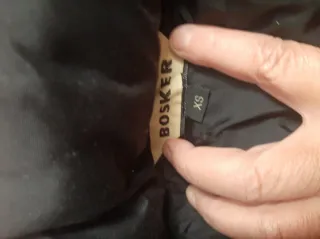 Anorak Bosker Negro Plumas sin usar