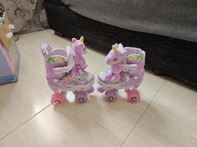 Patines unicornio infantiles morados