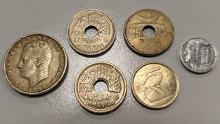 Lotto di rare pesetas spagnole - 1982 - varie