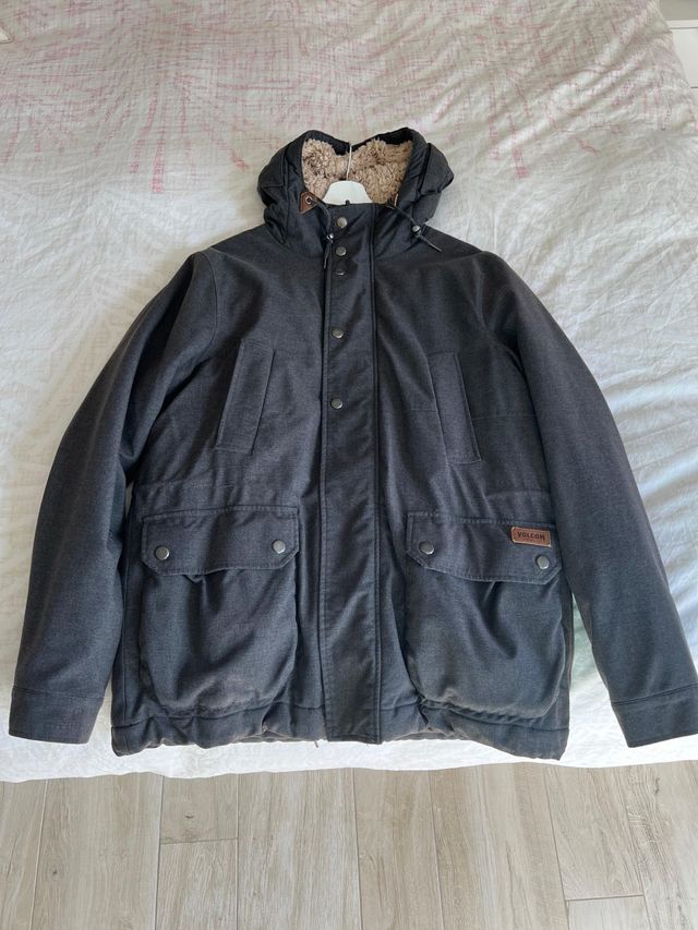 Chaqueta Parka Volcom Gris Hombre