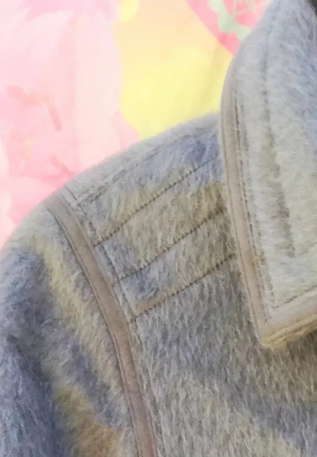 ABRIGO DE CABELLO NOBLE DE LLAMA BEIGE CLARO