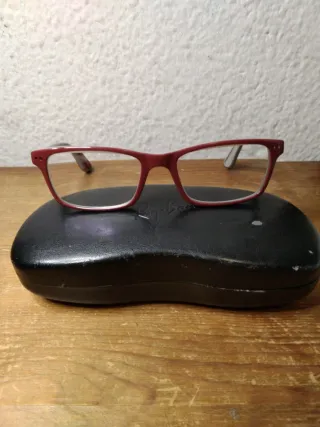 Montura de gafas Ray-Ban roja