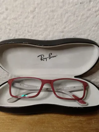 Montura de gafas Ray-Ban roja