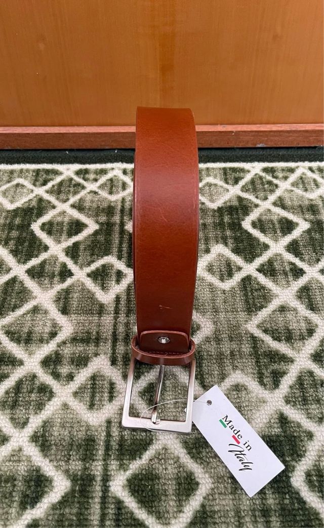 Cintura in vera pelle 110 cm